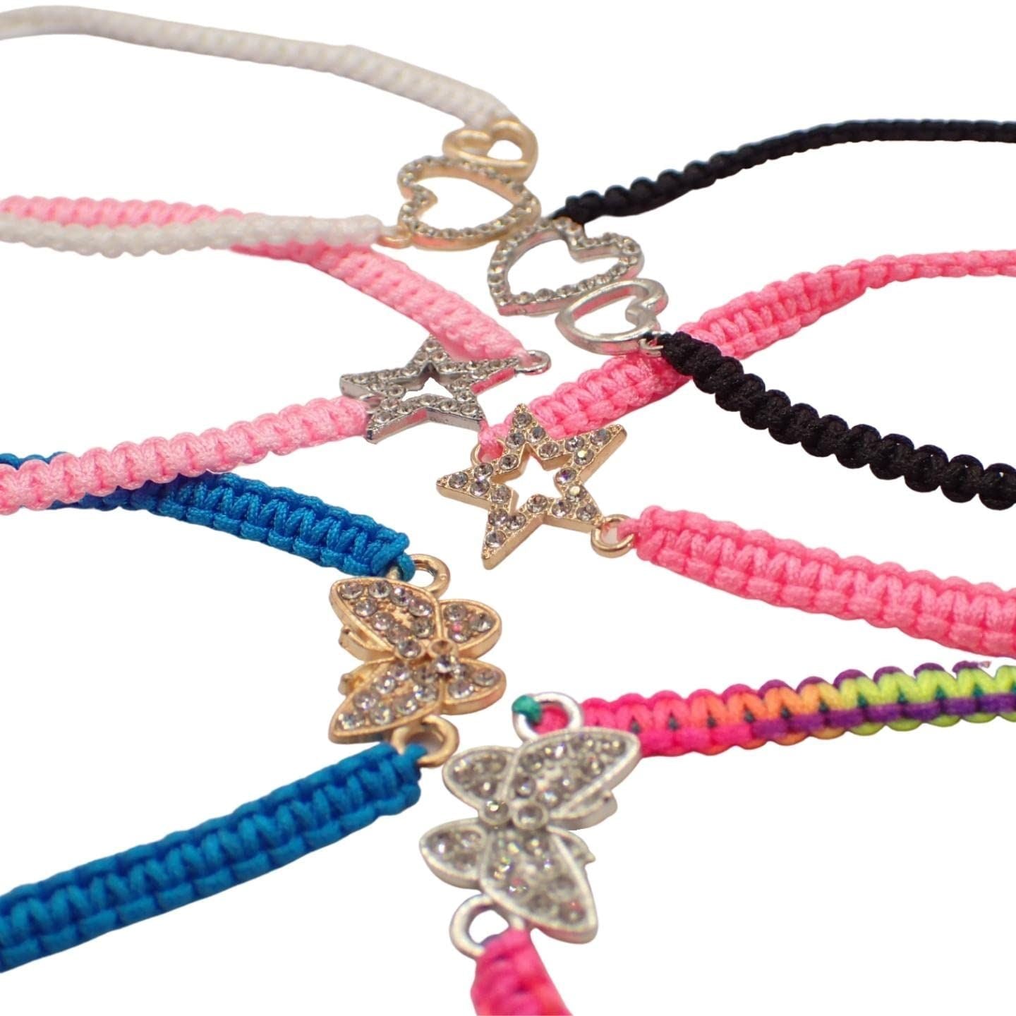 Girls Adjustable Corded String Bracelet